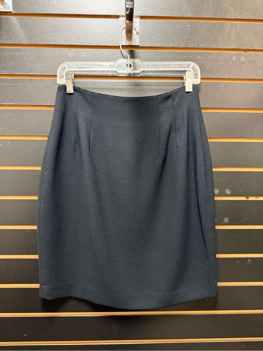Anne Tjian for Kenar Black Pencil Skirt Size 12 Career Office Lined